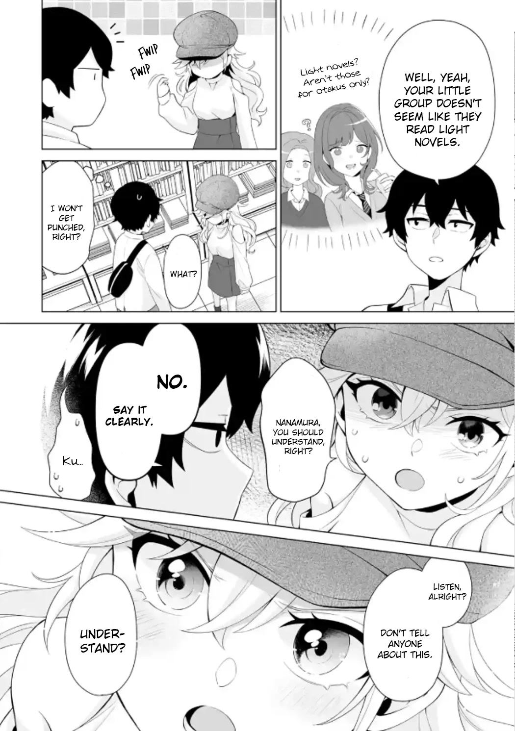 Please Leave Me Alone (For Some Reason, She Wants to Change a Lone Wolf's Helpless High School Life.) Chapter 6 page 6 - Chapter 6: Gals Who Are Nice to an Otaku Are Just a Fantasy, Right?