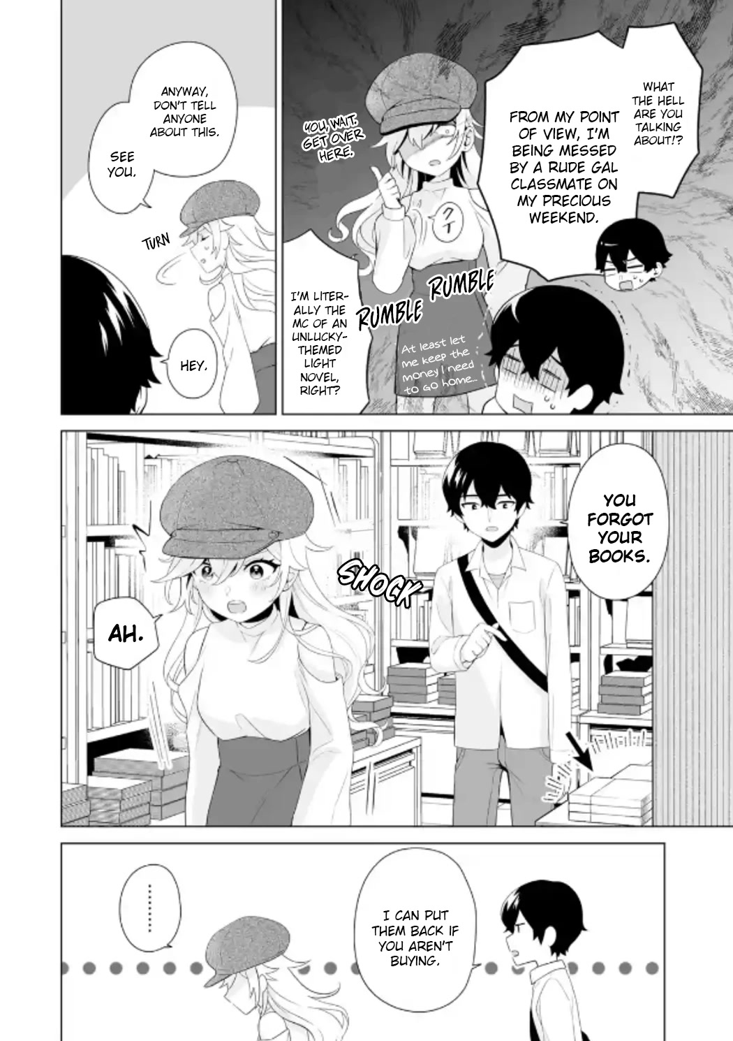 Please Leave Me Alone (For Some Reason, She Wants to Change a Lone Wolf's Helpless High School Life.) Chapter 6 page 8 - Chapter 6: Gals Who Are Nice to an Otaku Are Just a Fantasy, Right?