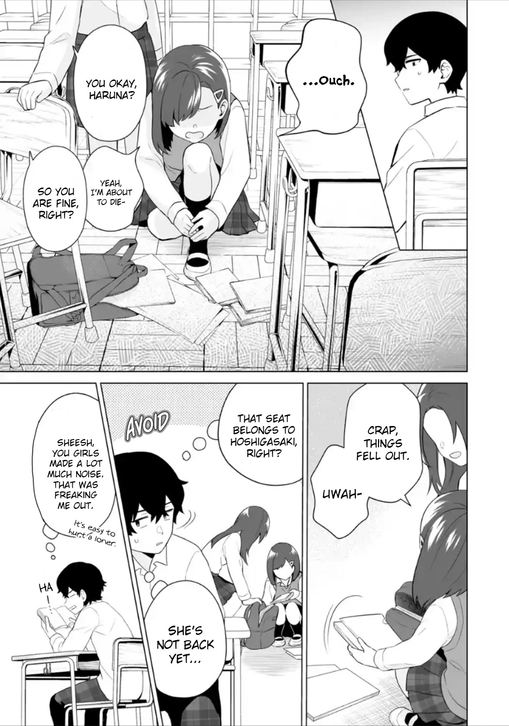 Please Leave Me Alone (For Some Reason, She Wants to Change a Lone Wolf's Helpless High School Life.) Chapter 7 page 11 - Chapter 7: I Have No Reason to Help No Matter How You Look at It, But...?