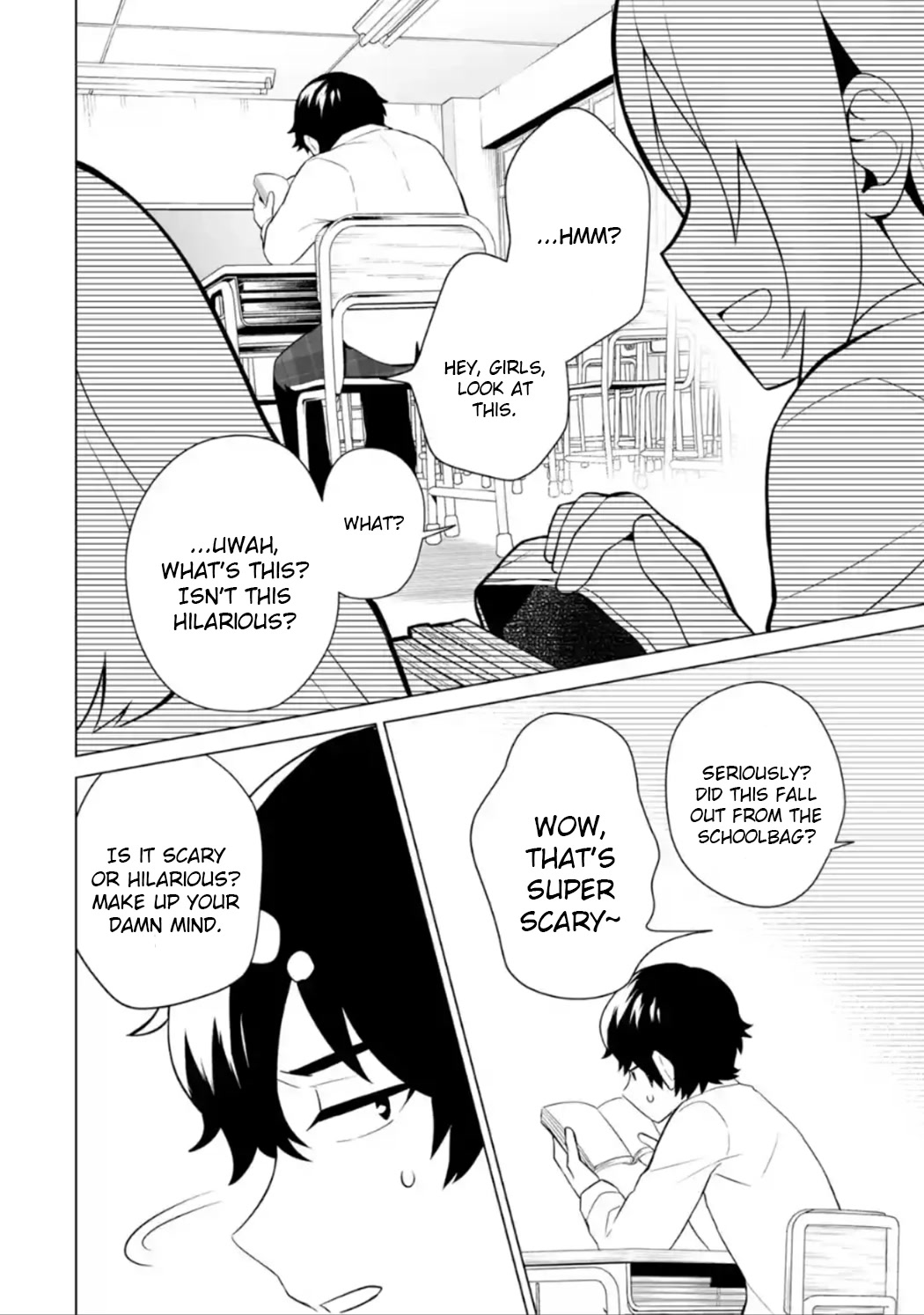 Please Leave Me Alone (For Some Reason, She Wants to Change a Lone Wolf's Helpless High School Life.) Chapter 7 page 12 - Chapter 7: I Have No Reason to Help No Matter How You Look at It, But...?