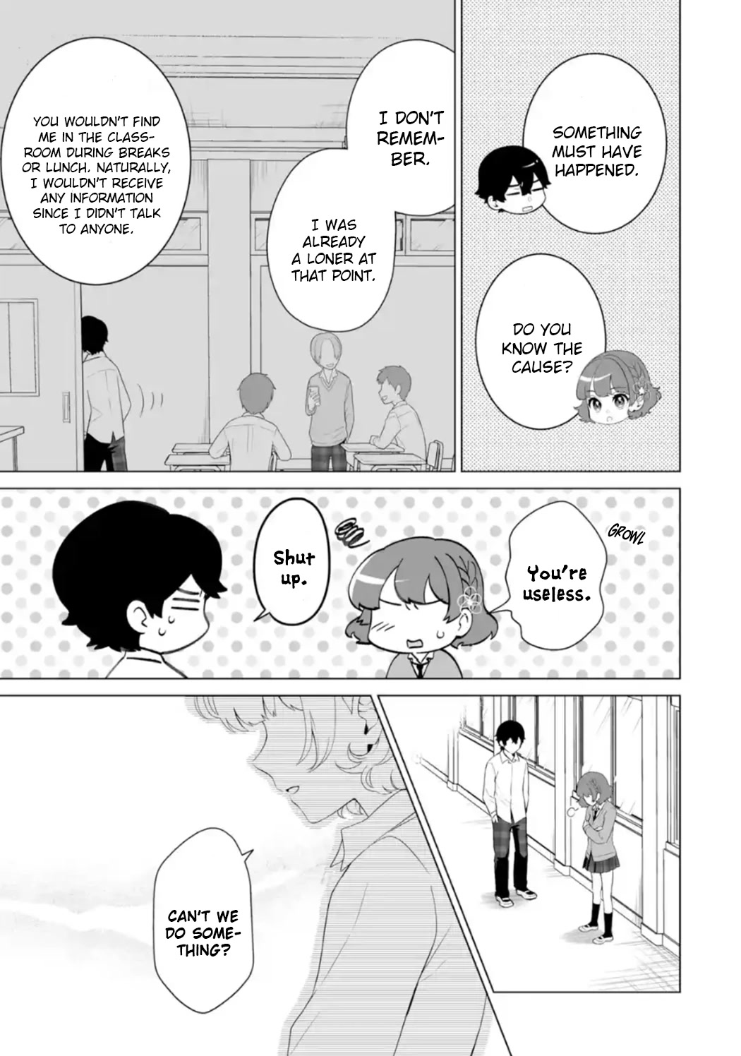 Please Leave Me Alone (For Some Reason, She Wants to Change a Lone Wolf's Helpless High School Life.) Chapter 7 page 3 - Chapter 7: I Have No Reason to Help No Matter How You Look at It, But...?