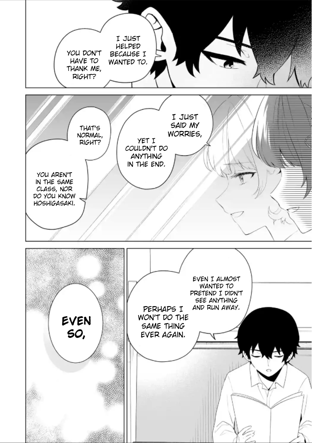 Please Leave Me Alone (For Some Reason, She Wants to Change a Lone Wolf's Helpless High School Life.) Chapter 8 page 22 - Chapter 8: How Come My Second Life Feels Worse Than the First One?