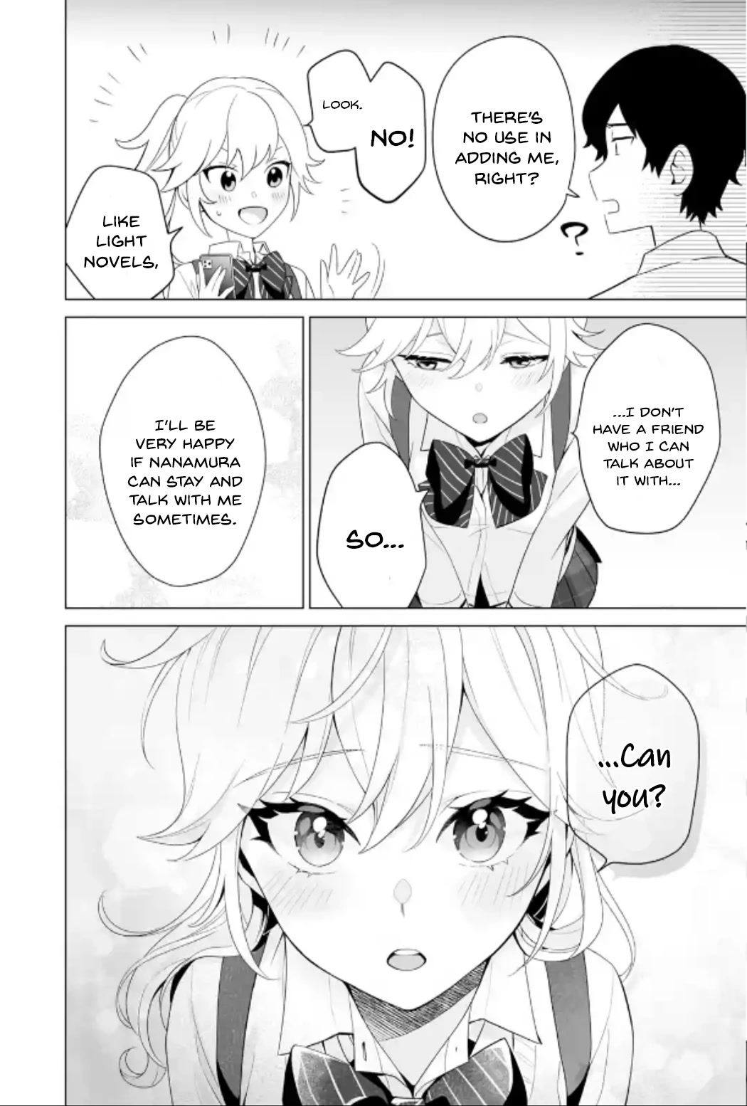 Please Leave Me Alone (For Some Reason, She Wants to Change a Lone Wolf's Helpless High School Life.) Chapter 9 page 24 - Chapter 9: I Am Not the Type of Person Who Misunderstands Suggestive Sentences, Alright?