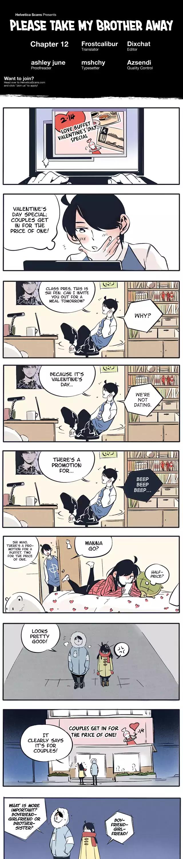 Please Take My Brother Away! Chapter 12 page 1 - Chapter 12: Do We Not Look Like a Couple?