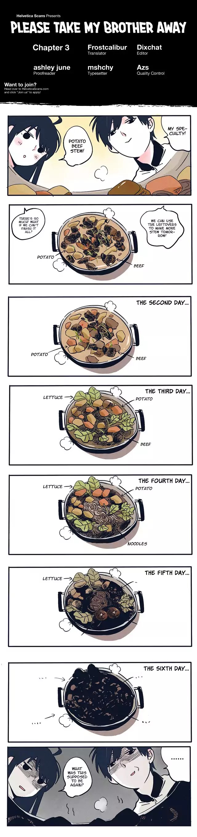 Please Take My Brother Away! Chapter 3 page 1 - Chapter 3: Mystery Cooking
