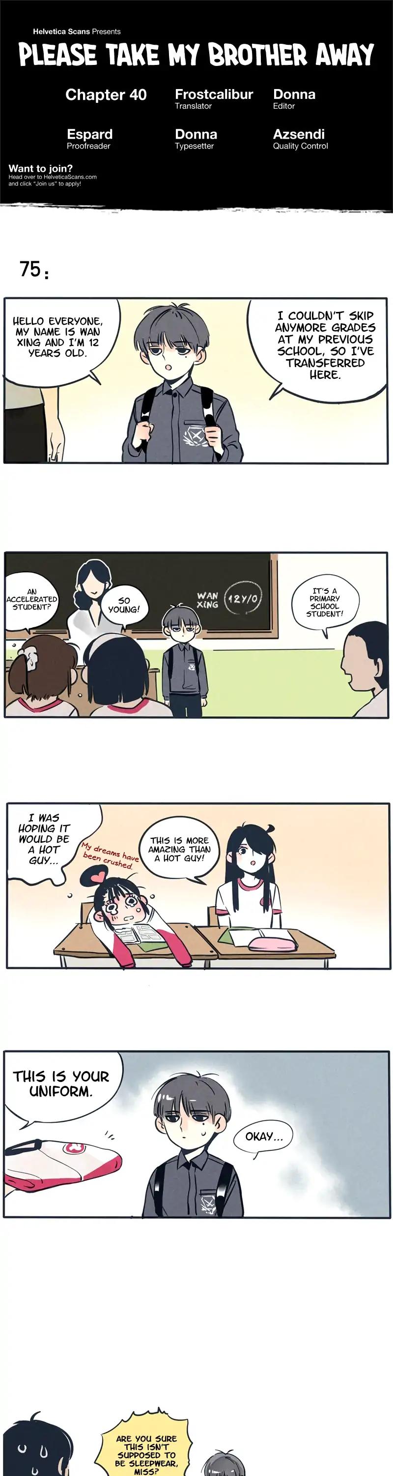 Please Take My Brother Away! Chapter 40 page 1 - Chapter 40: Look At My Natural Talent