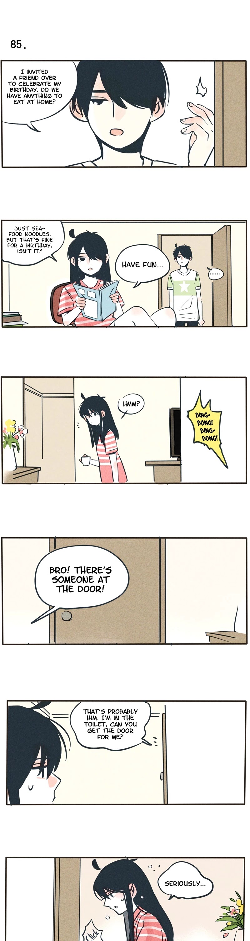Please Take My Brother Away! Chapter 46 page 1 - Chapter 46: The Cafeteria Boy Has Suddenly Turned Up At My Door