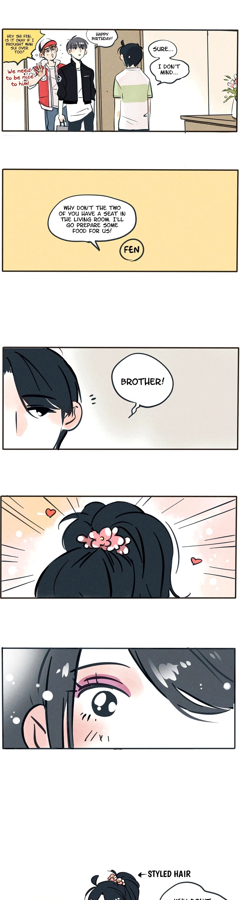Please Take My Brother Away! Chapter 46 page 3 - Chapter 46: The Cafeteria Boy Has Suddenly Turned Up At My Door