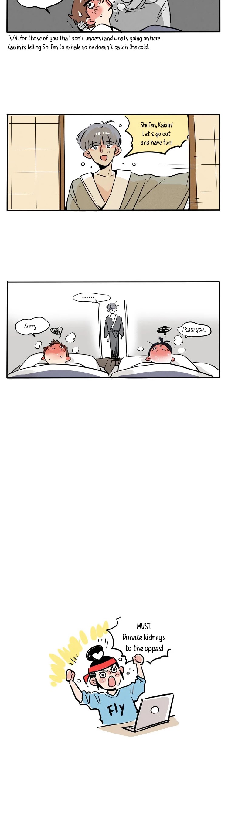 Please Take My Brother Away! Chapter 70 page 4 - Chapter 70: Kaixin Caught a Cold!