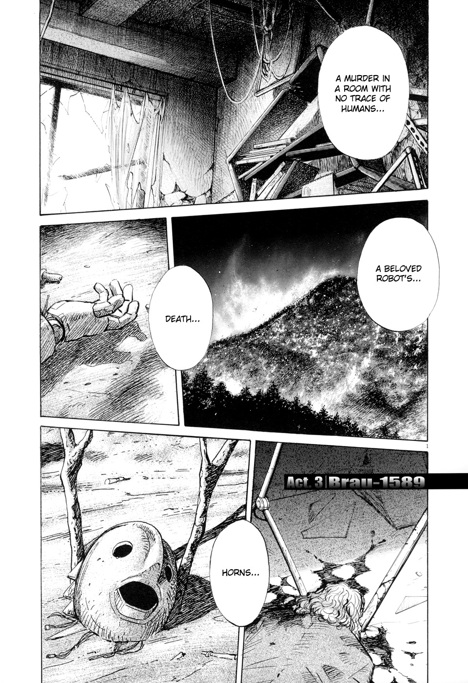 Pluto Chapter 3 page 1 - Chapter 3
