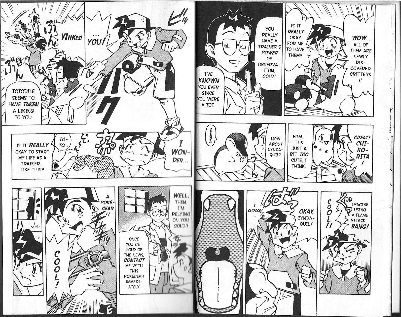 Pocket Monster Kin Gin: Golden Boys Chapter 1 page 6 - Chapter 1: Let's Go!! The Journey Towards the Championship