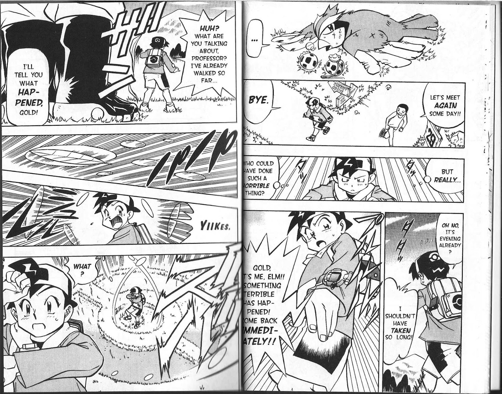Pocket Monster Kin Gin: Golden Boys Chapter 1 page 9 - Chapter 1: Let's Go!! The Journey Towards the Championship