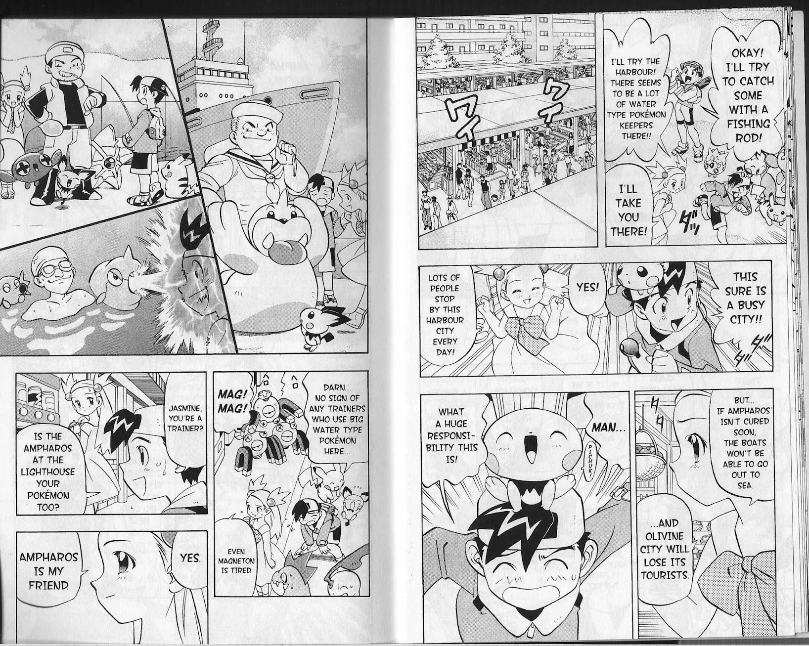 Pocket Monster Kin Gin: Golden Boys Chapter 17 page 6 - Chapter 17: A Spectacular Battle to save Ampharos!!