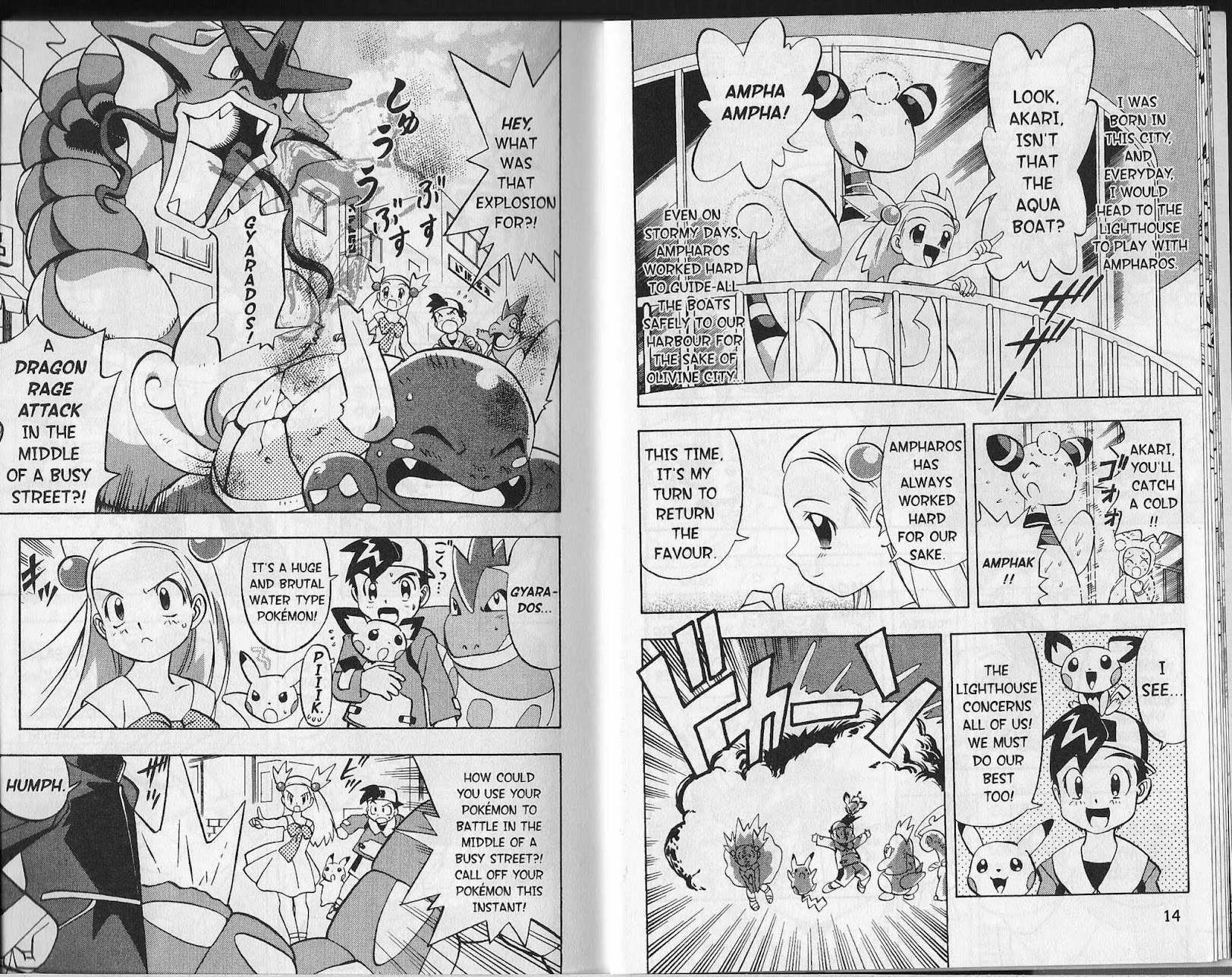 Pocket Monster Kin Gin: Golden Boys Chapter 17 page 7 - Chapter 17: A Spectacular Battle to save Ampharos!!