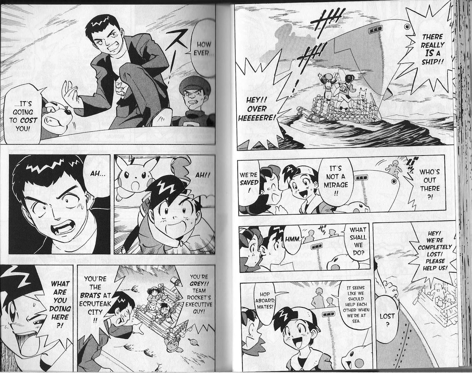 Pocket Monster Kin Gin: Golden Boys Chapter 18 page 10 - Chapter 18: Let's Survive this Sea Battle!