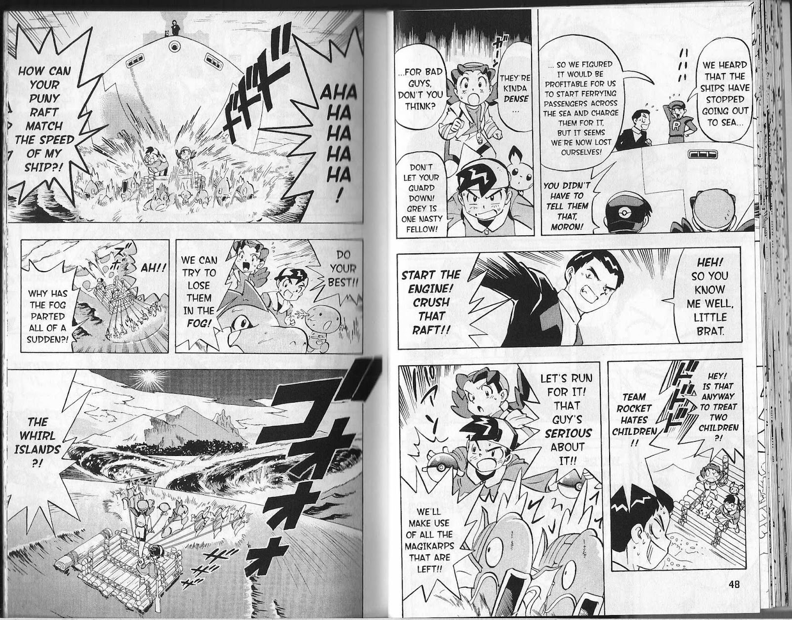 Pocket Monster Kin Gin: Golden Boys Chapter 18 page 11 - Chapter 18: Let's Survive this Sea Battle!