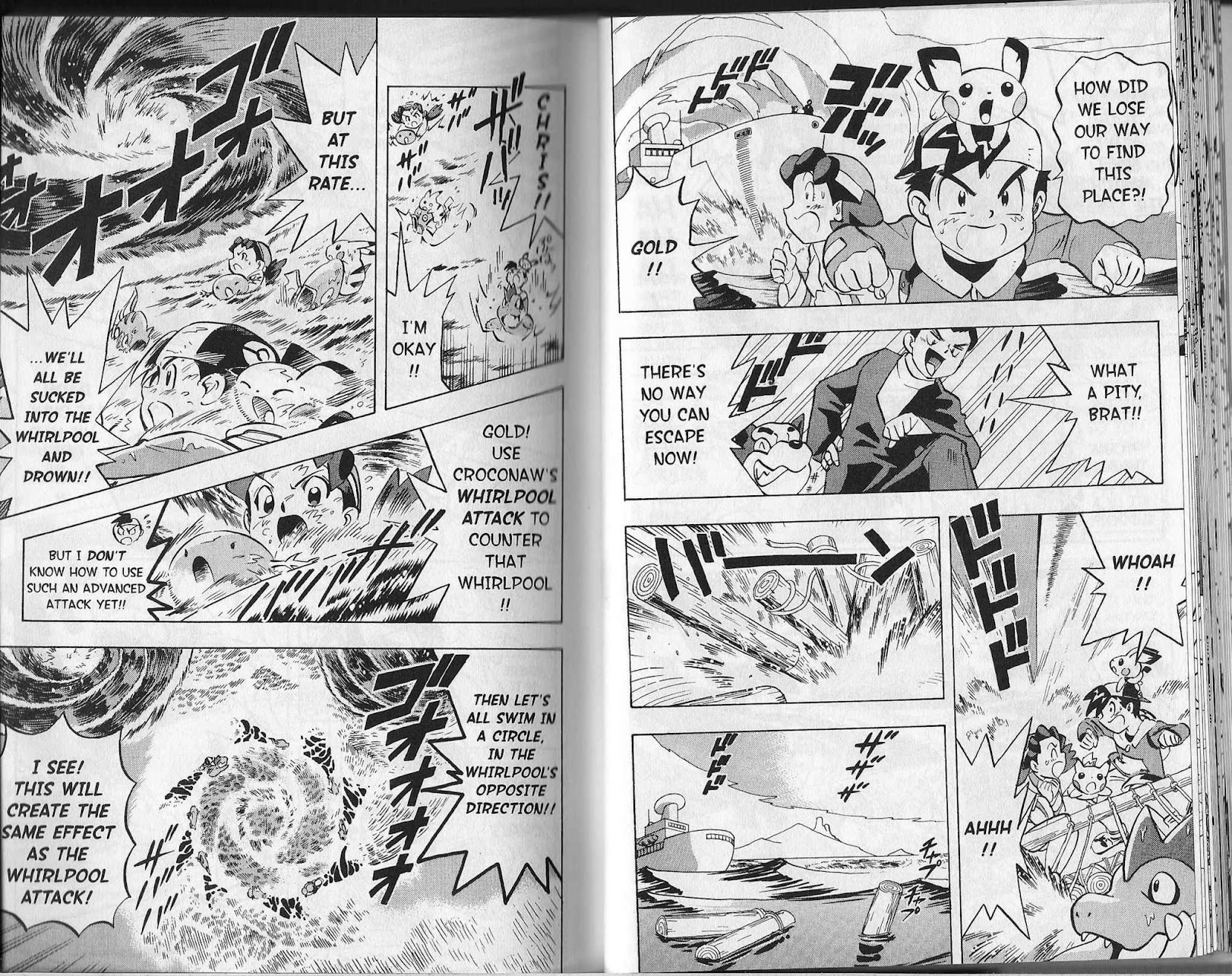 Pocket Monster Kin Gin: Golden Boys Chapter 18 page 12 - Chapter 18: Let's Survive this Sea Battle!
