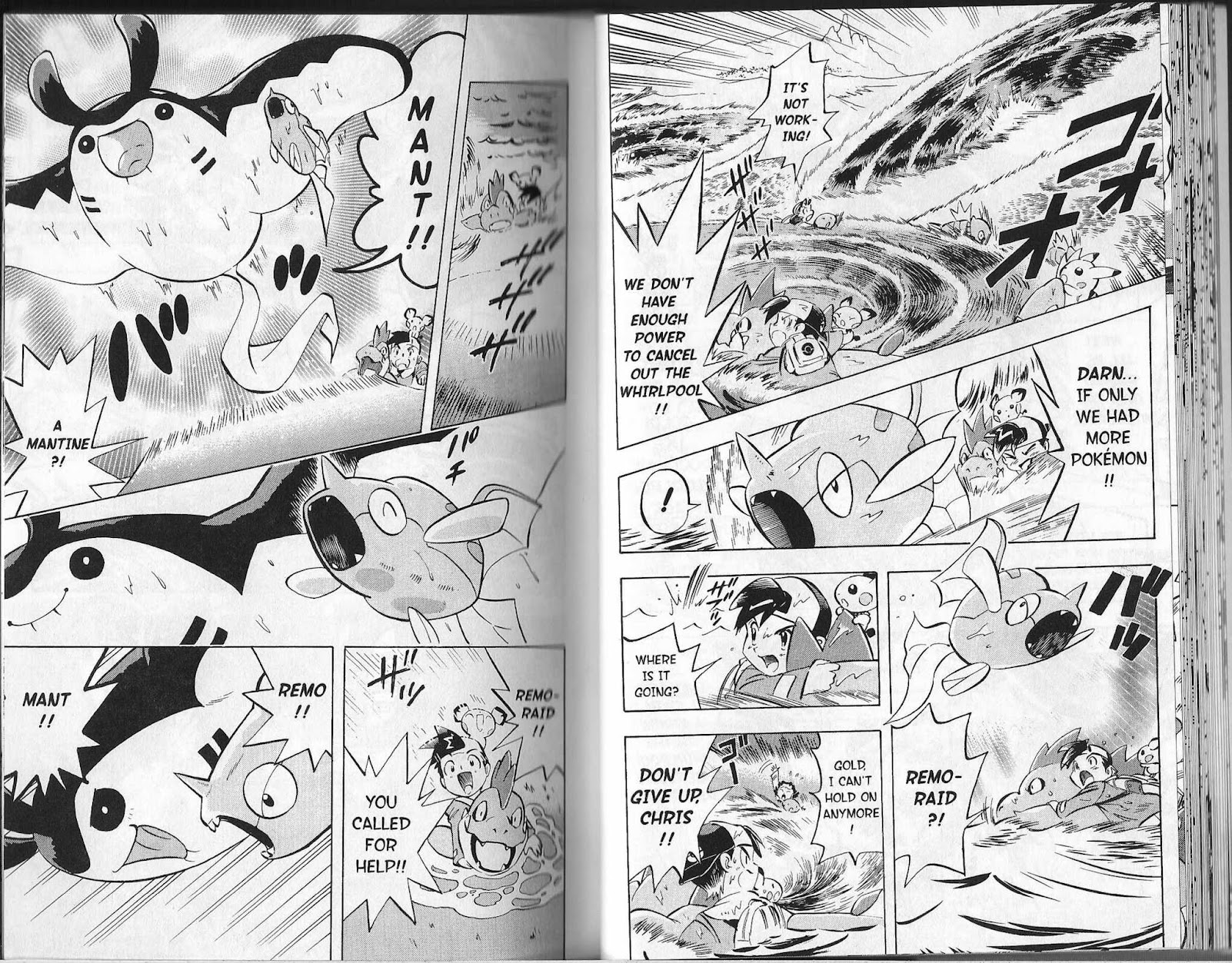 Pocket Monster Kin Gin: Golden Boys Chapter 18 page 13 - Chapter 18: Let's Survive this Sea Battle!