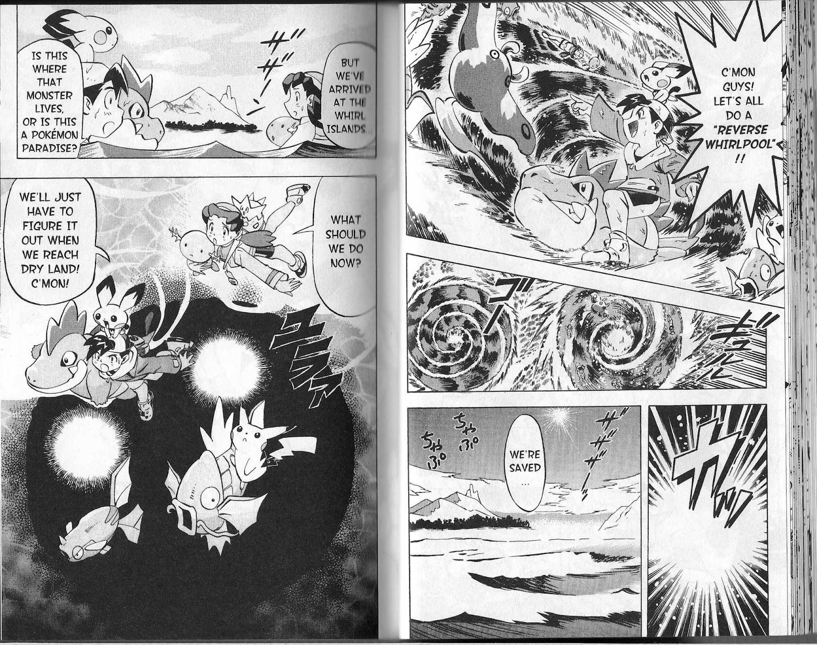 Pocket Monster Kin Gin: Golden Boys Chapter 18 page 14 - Chapter 18: Let's Survive this Sea Battle!