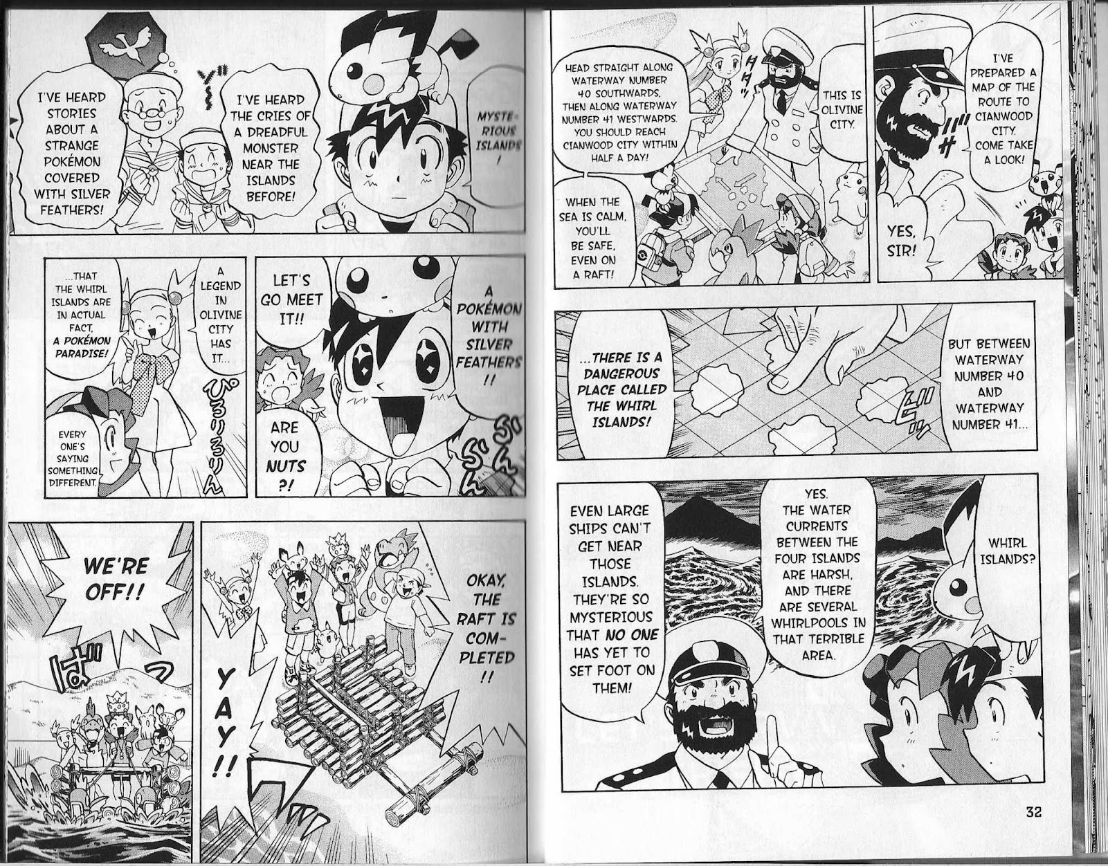 Pocket Monster Kin Gin: Golden Boys Chapter 18 page 3 - Chapter 18: Let's Survive this Sea Battle!