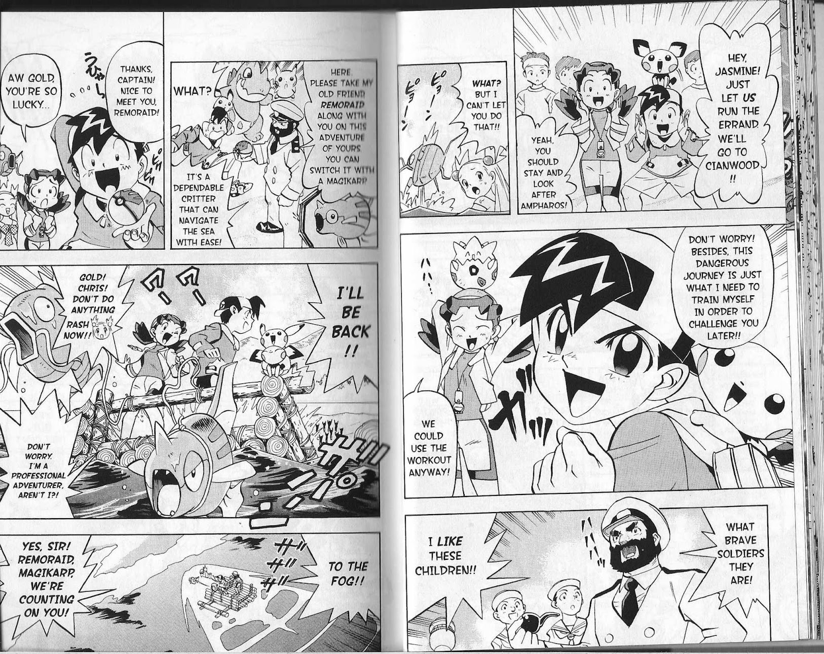 Pocket Monster Kin Gin: Golden Boys Chapter 18 page 5 - Chapter 18: Let's Survive this Sea Battle!