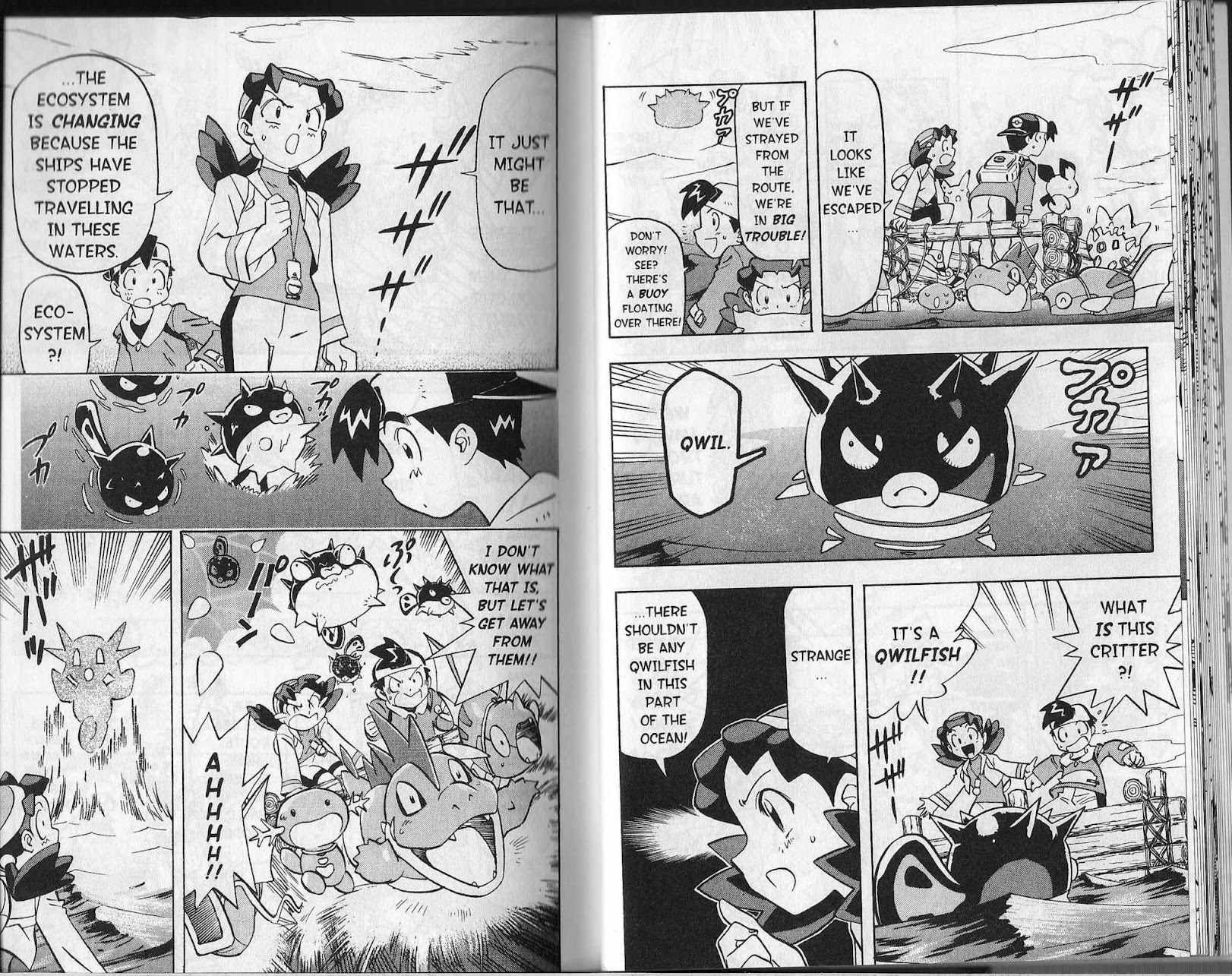 Pocket Monster Kin Gin: Golden Boys Chapter 18 page 8 - Chapter 18: Let's Survive this Sea Battle!