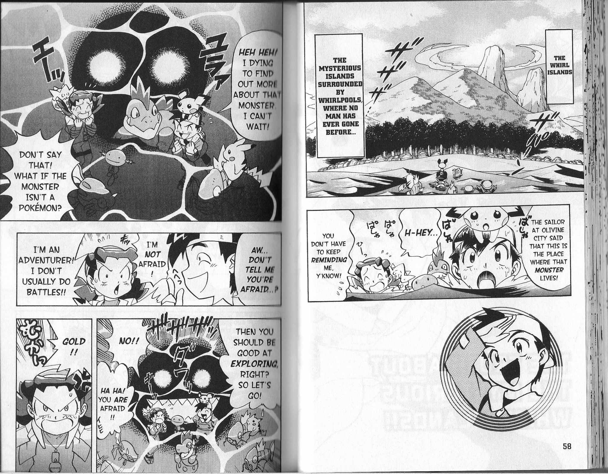 Pocket Monster Kin Gin: Golden Boys Chapter 19 page 2 - Chapter 19: The Truth About the Mysterious Whirl Islands!!