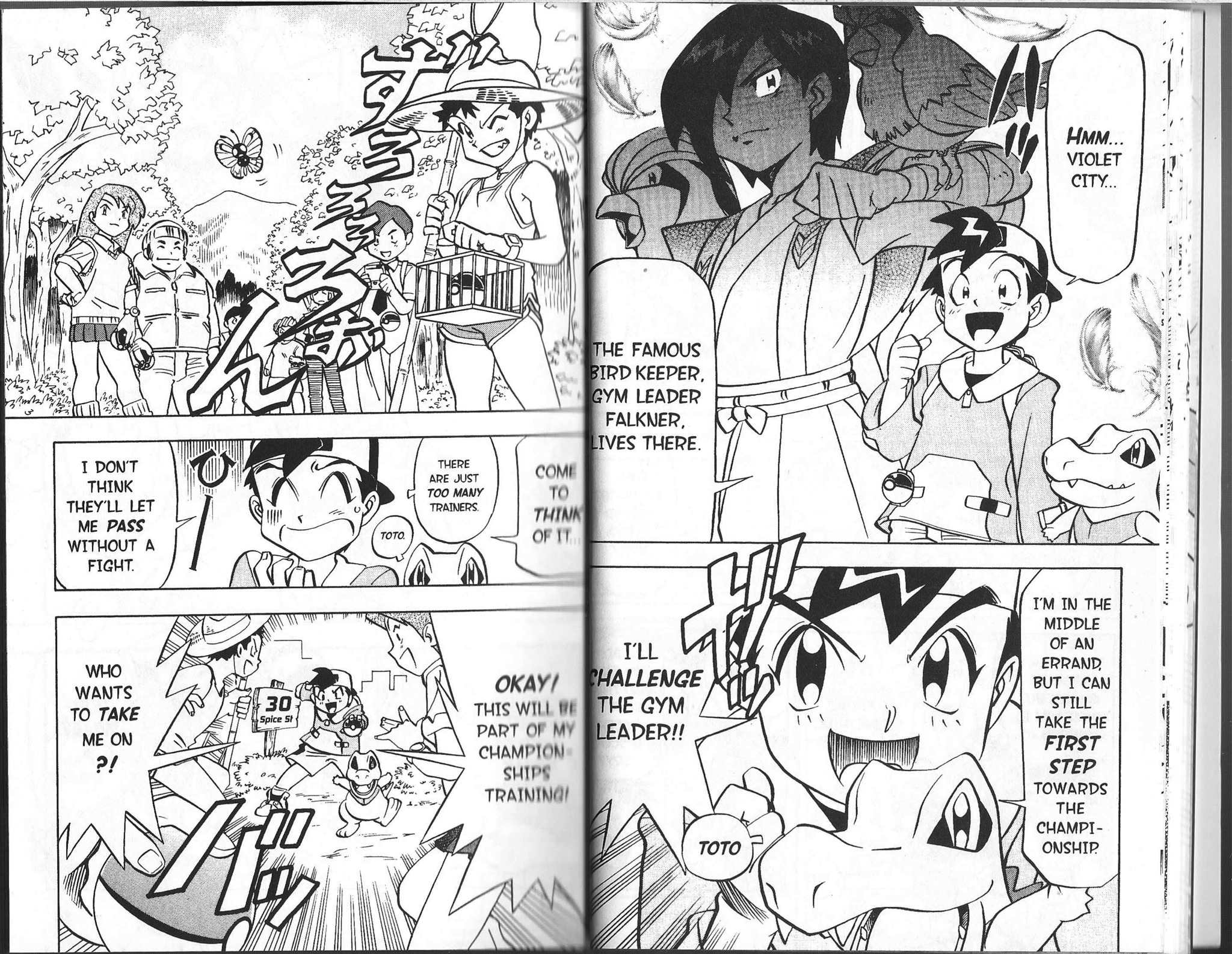 Pocket Monster Kin Gin: Golden Boys Chapter 2 page 3 - Chapter 2: Falker, the Bird Keeper's Challenge!!