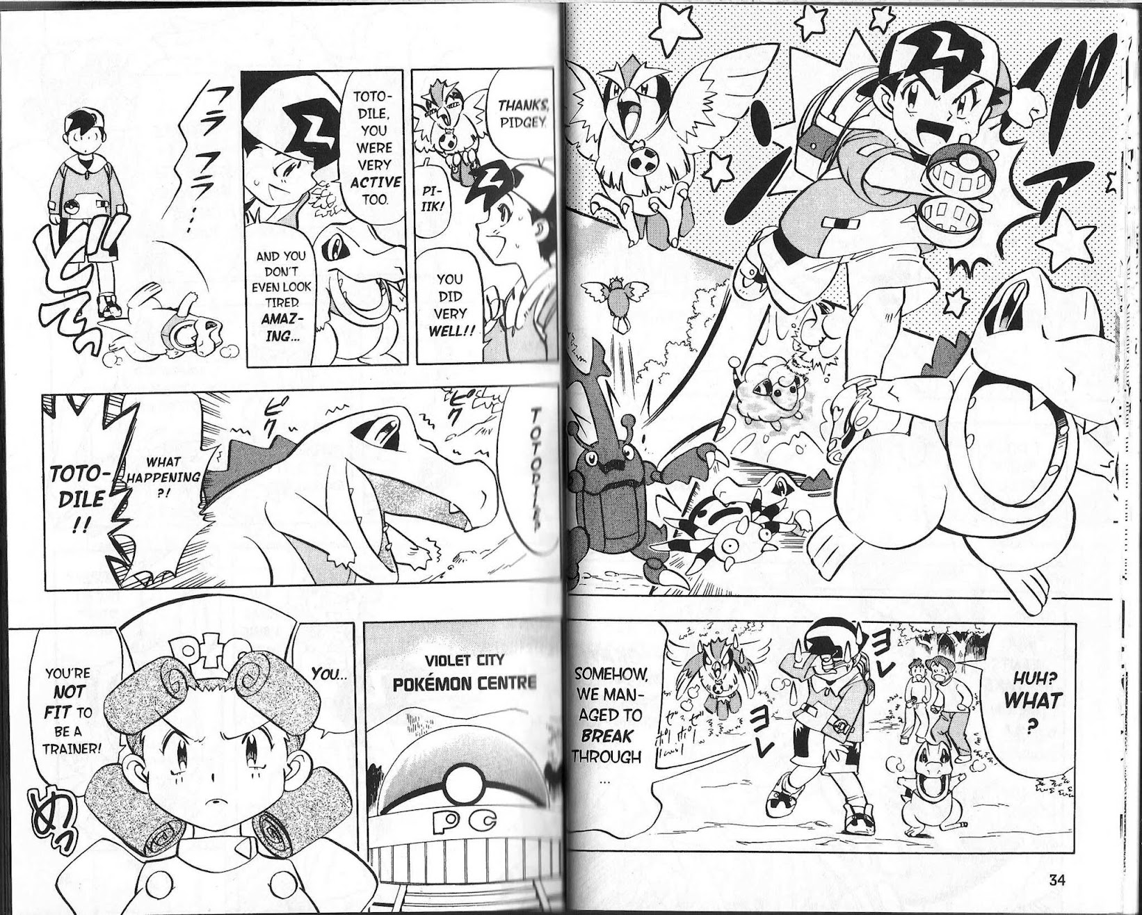 Pocket Monster Kin Gin: Golden Boys Chapter 2 page 4 - Chapter 2: Falker, the Bird Keeper's Challenge!!
