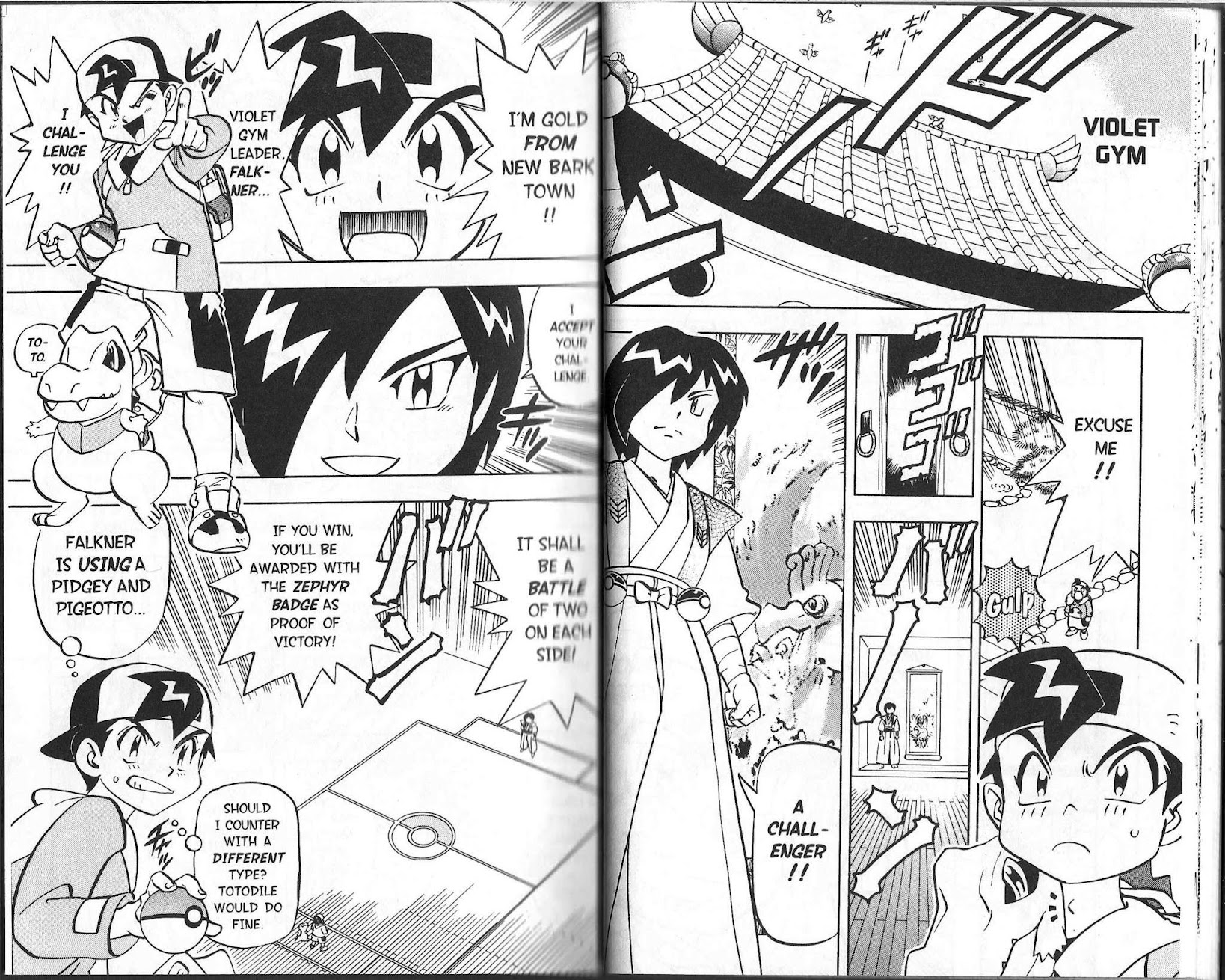 Pocket Monster Kin Gin: Golden Boys Chapter 2 page 6 - Chapter 2: Falker, the Bird Keeper's Challenge!!