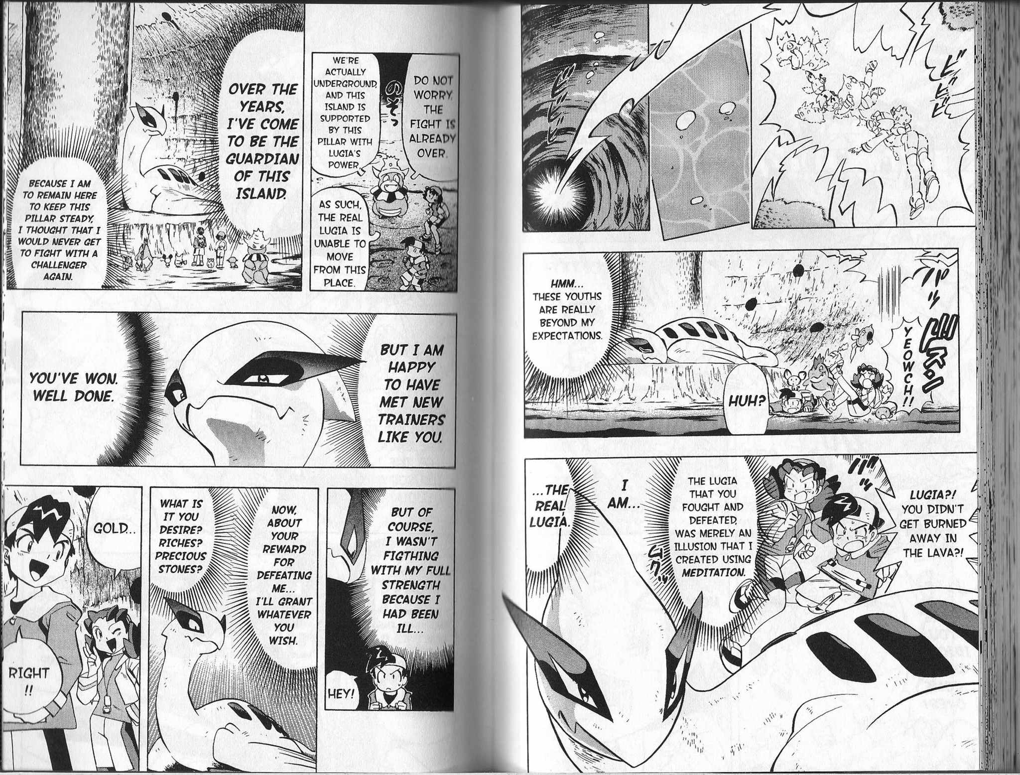 Pocket Monster Kin Gin: Golden Boys Chapter 20 page 13 - Chapter 20: A Serious Crisis!! The Battle With Lugia!