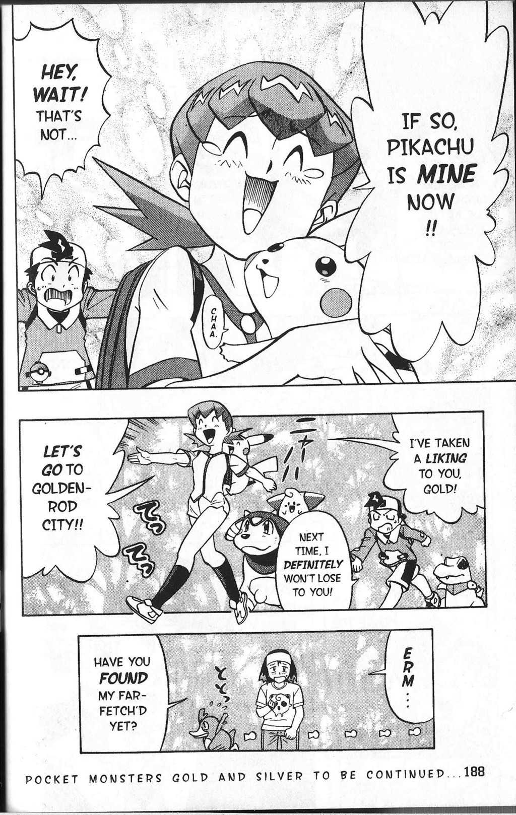 Pocket Monster Kin Gin: Golden Boys Chapter 8 page 13 - Chapter 8: For Pikachu's Sake!! The Search for the Missing Farfetch'd
