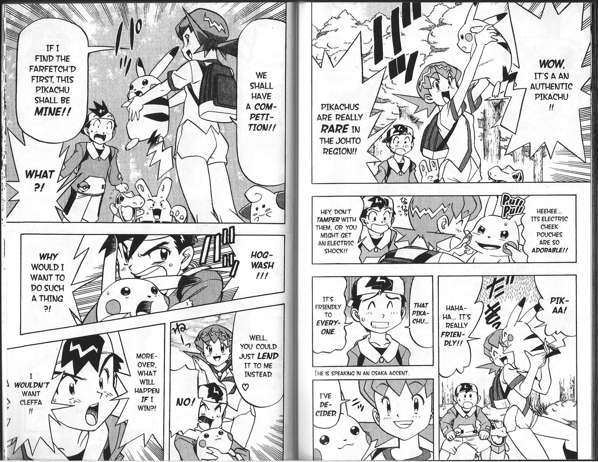 Pocket Monster Kin Gin: Golden Boys Chapter 8 page 5 - Chapter 8: For Pikachu's Sake!! The Search for the Missing Farfetch'd