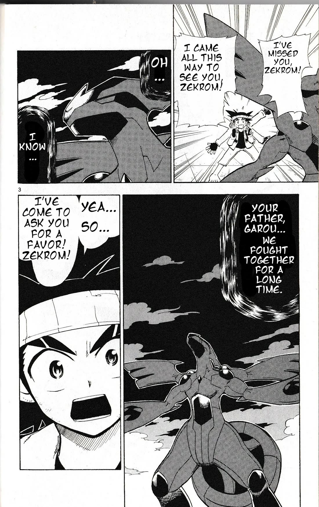 Pocket Monster Reburst Chapter 18 page 4 - Chapter 18: Ryouga and Zekrom