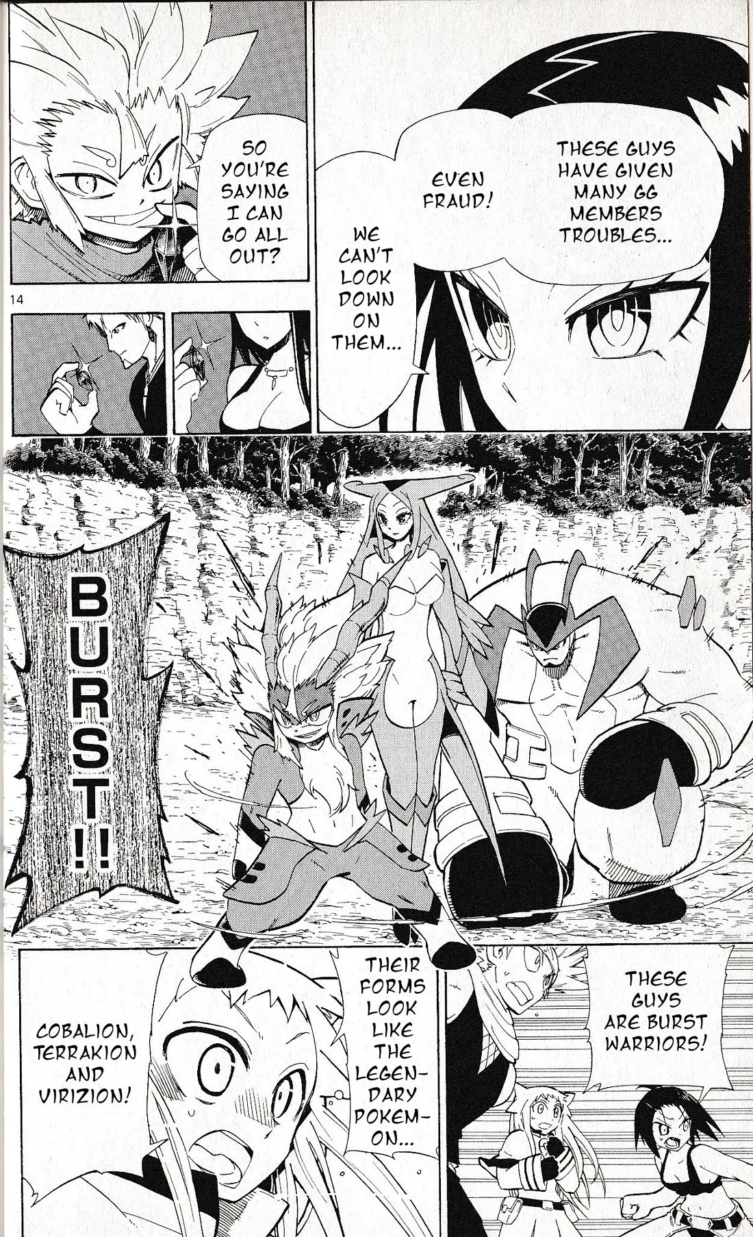 Pocket Monster Reburst Chapter 59 page 14 - Chapter 59: The Three Generals