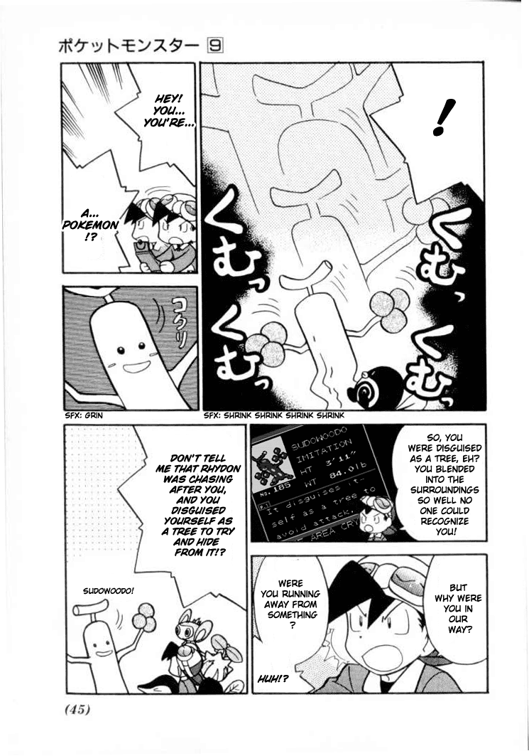 Pocket Monster Special Chapter 106 page 8 - Chapter 106: Vs. Sudowoodo