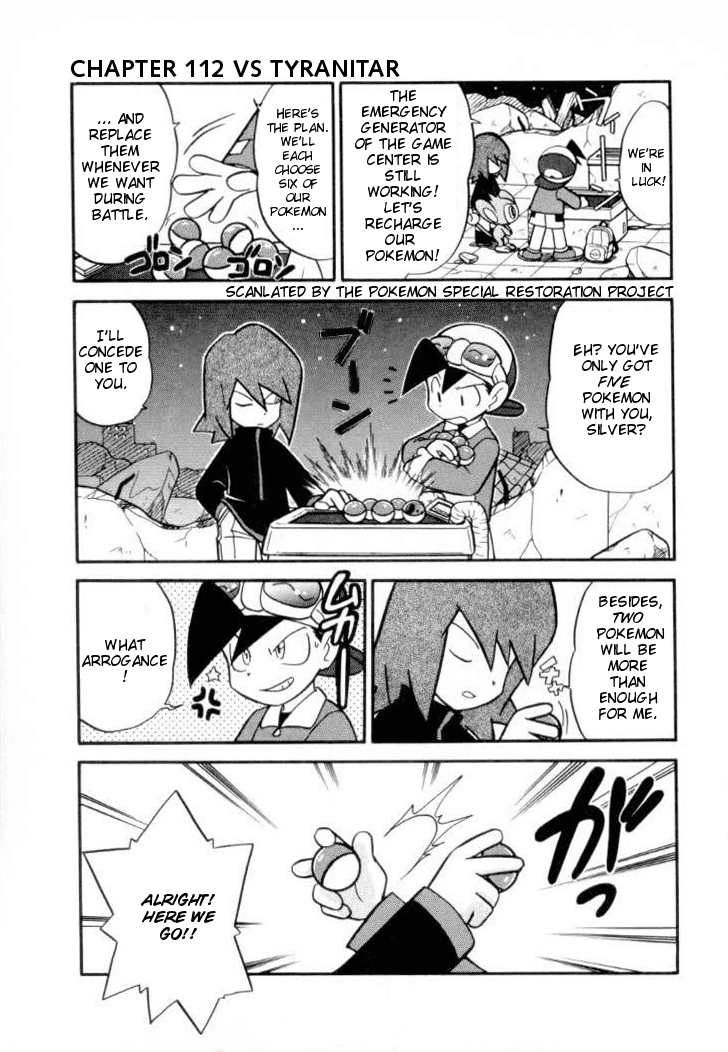 Pocket Monster Special Chapter 111 page 1 - Chapter 111: Vs. Tyranitar