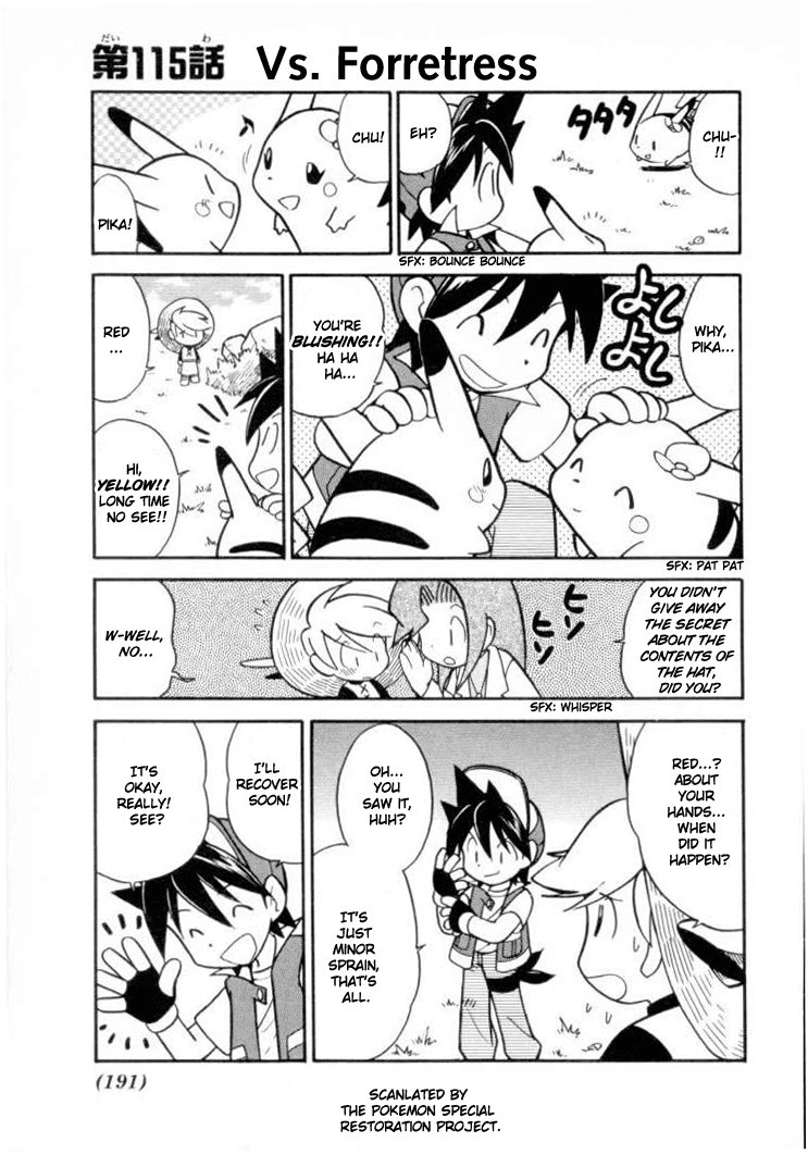 Pocket Monster Special Chapter 115 page 1 - Chapter 115: Vs. Forretress