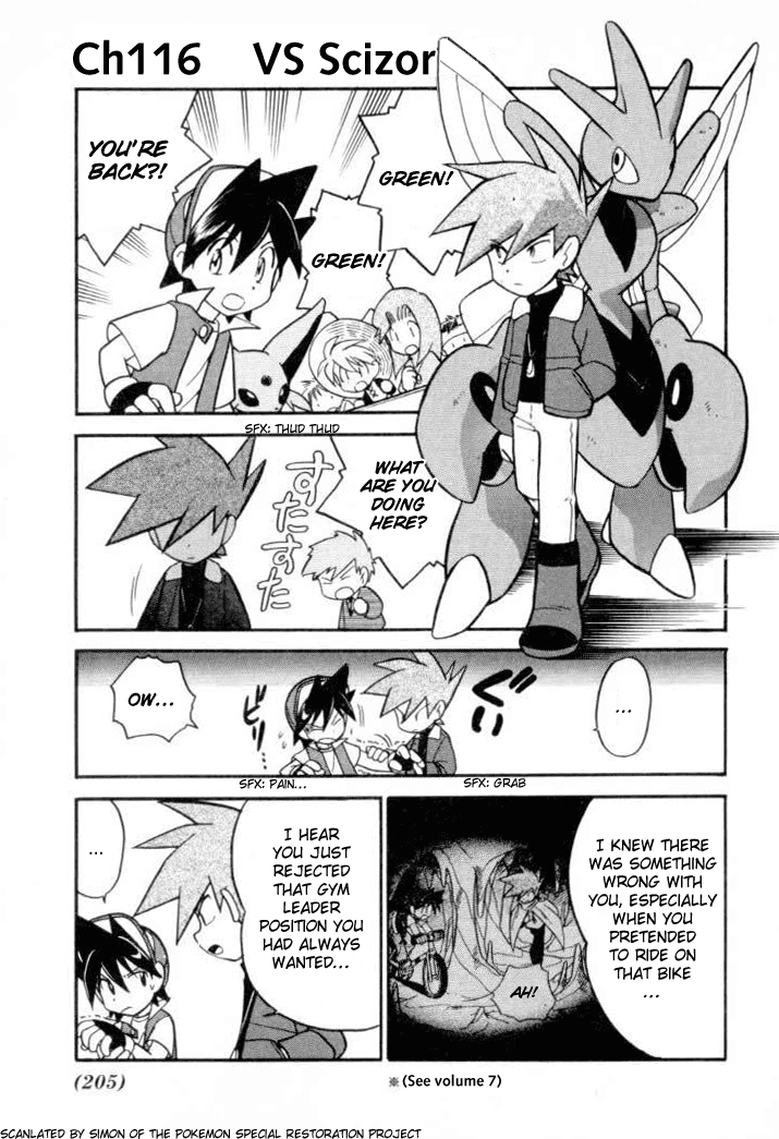 Pocket Monster Special Chapter 116 page 1 - Chapter 116: Vs. Scizor