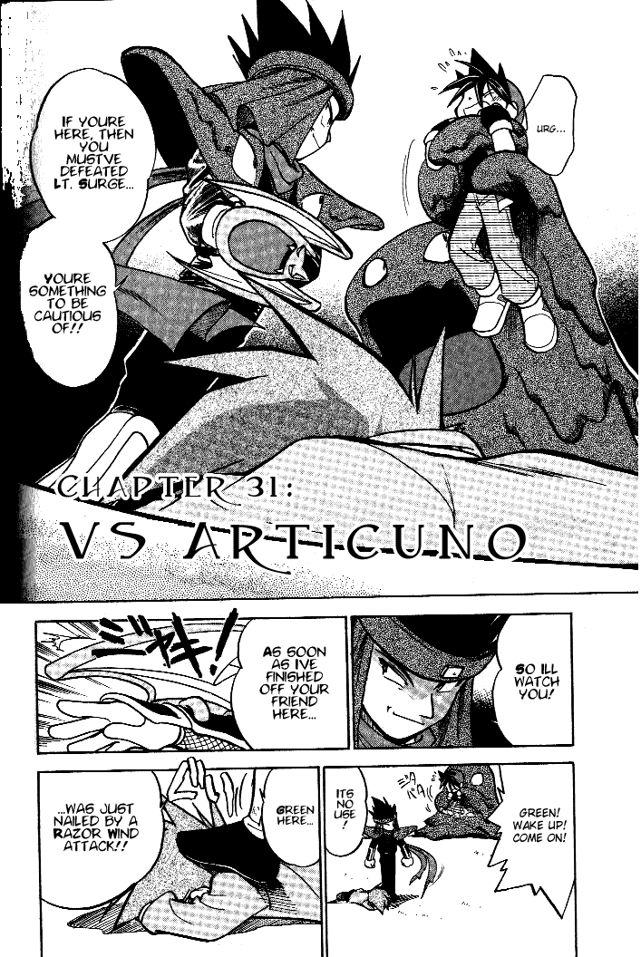 Pocket Monster Special Chapter 31 page 2 - Chapter 31: VS Articuno