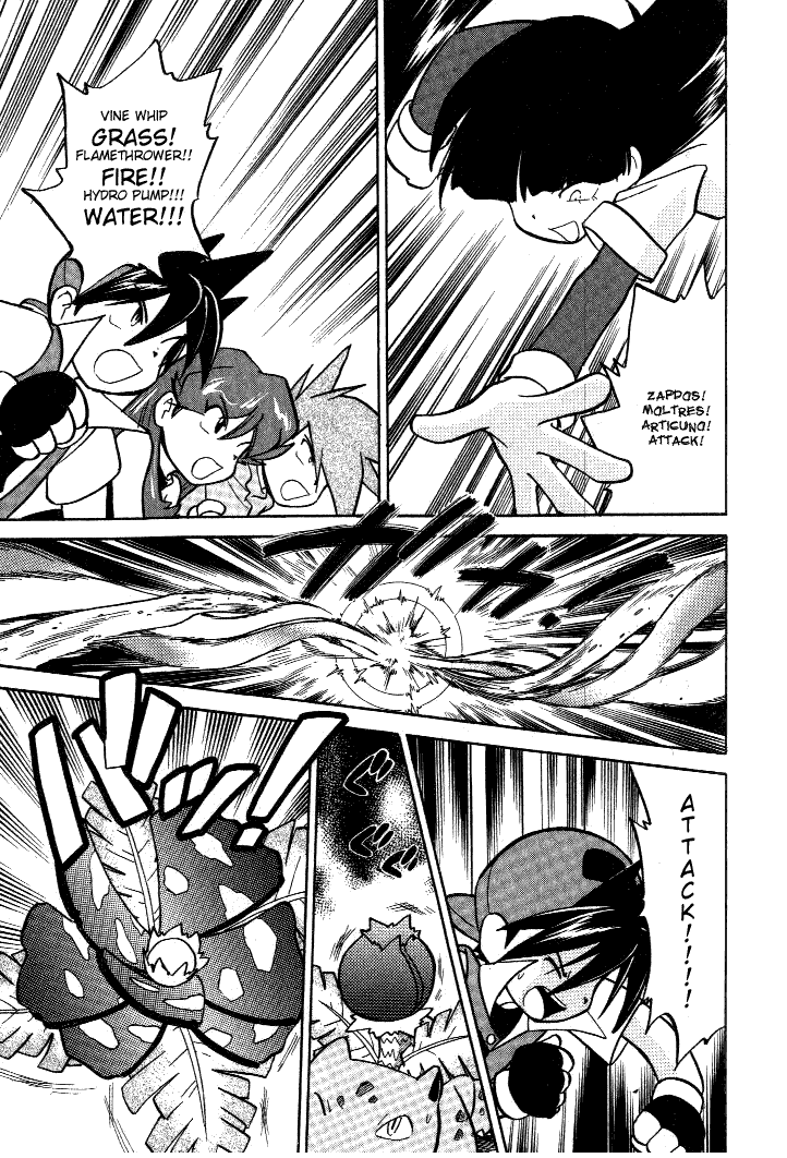 Pocket Monster Special Chapter 33 page 13 - Chapter 33: VS Three Legendary Birds