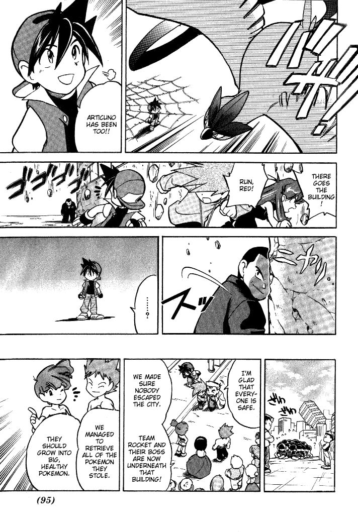 Pocket Monster Special Chapter 33 page 16 - Chapter 33: VS Three Legendary Birds