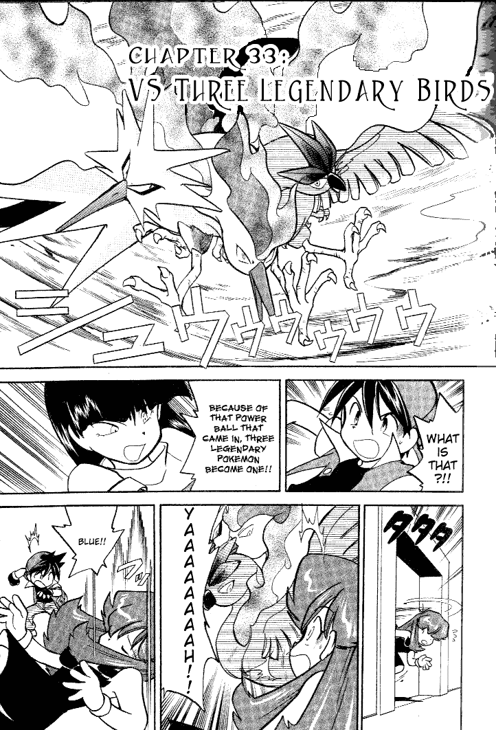 Pocket Monster Special Chapter 33 page 3 - Chapter 33: VS Three Legendary Birds