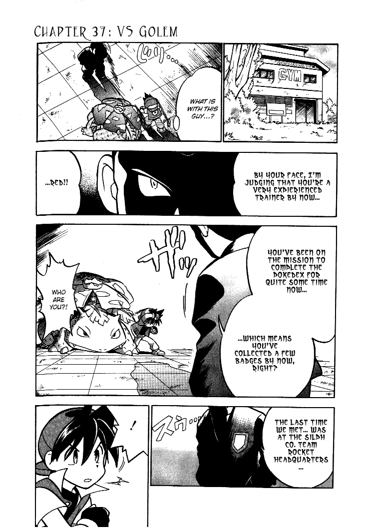 Pocket Monster Special Chapter 37 page 1 - Chapter 37: VS Golem