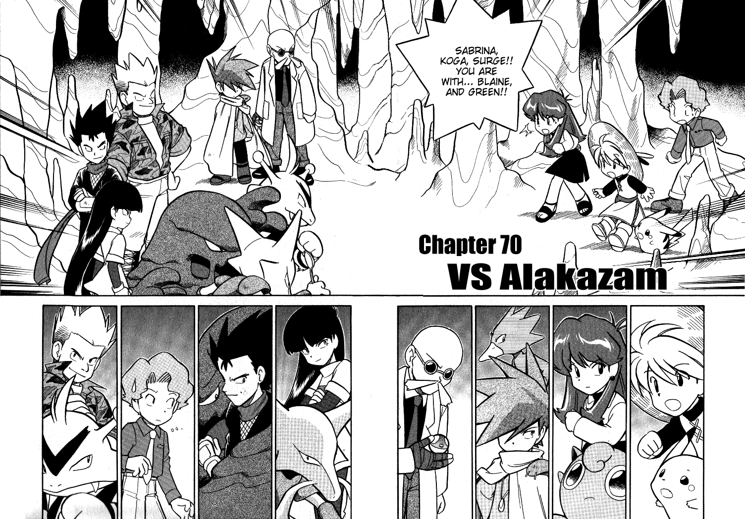 Pocket Monster Special Chapter 70 page 1 - Chapter 70: VS Alakazam