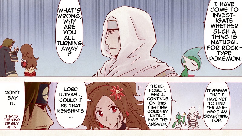 Pocket Monsters + Nobunaga no Yabou - Ranse Iroemaki Chapter 2 page 10 - Chapter 2: The Green Scroll: Kenshin's Adventure
