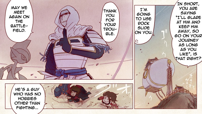 Pocket Monsters + Nobunaga no Yabou - Ranse Iroemaki Chapter 2 page 12 - Chapter 2: The Green Scroll: Kenshin's Adventure