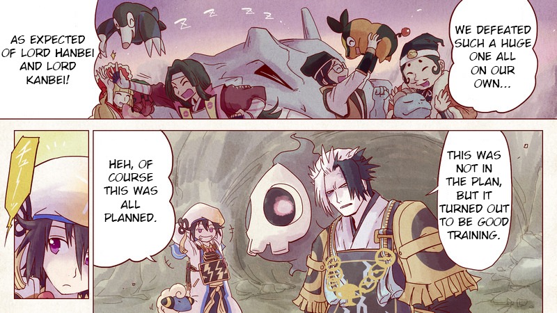 Pocket Monsters + Nobunaga no Yabou - Ranse Iroemaki Chapter 3 page 36 - Chapter 3: The Yellow Scroll: Hanbei vs Kanbei