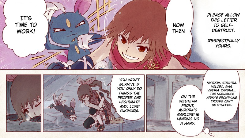 Pocket Monsters + Nobunaga no Yabou - Ranse Iroemaki Chapter 4 page 21 - Chapter 4: The Red Scroll: Kunoichi's Reasons