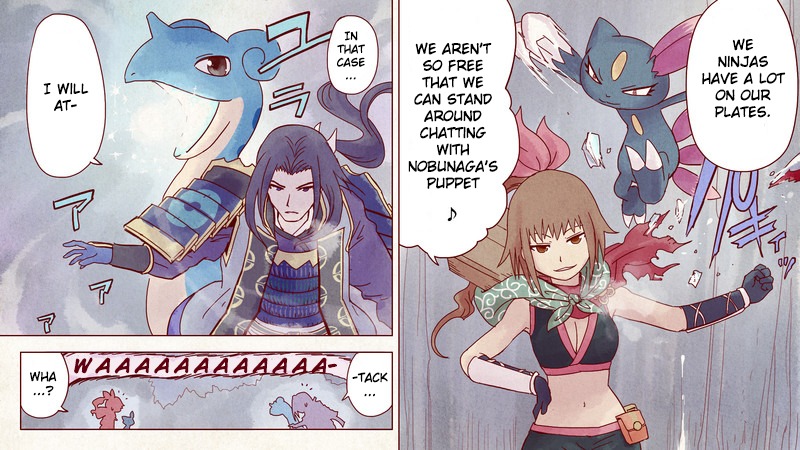 Pocket Monsters + Nobunaga no Yabou - Ranse Iroemaki Chapter 4 page 30 - Chapter 4: The Red Scroll: Kunoichi's Reasons